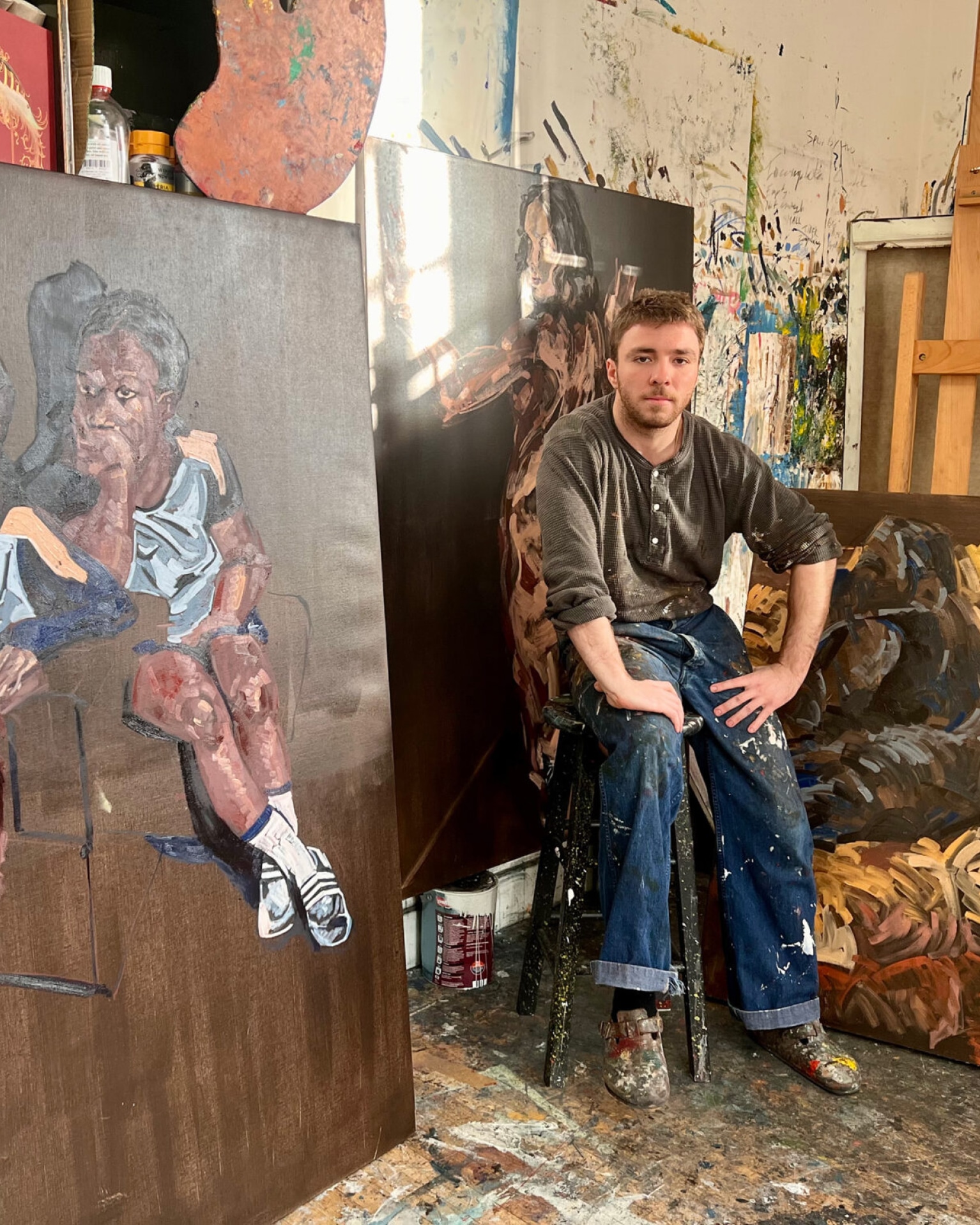 Rocco Ritchie in his studio