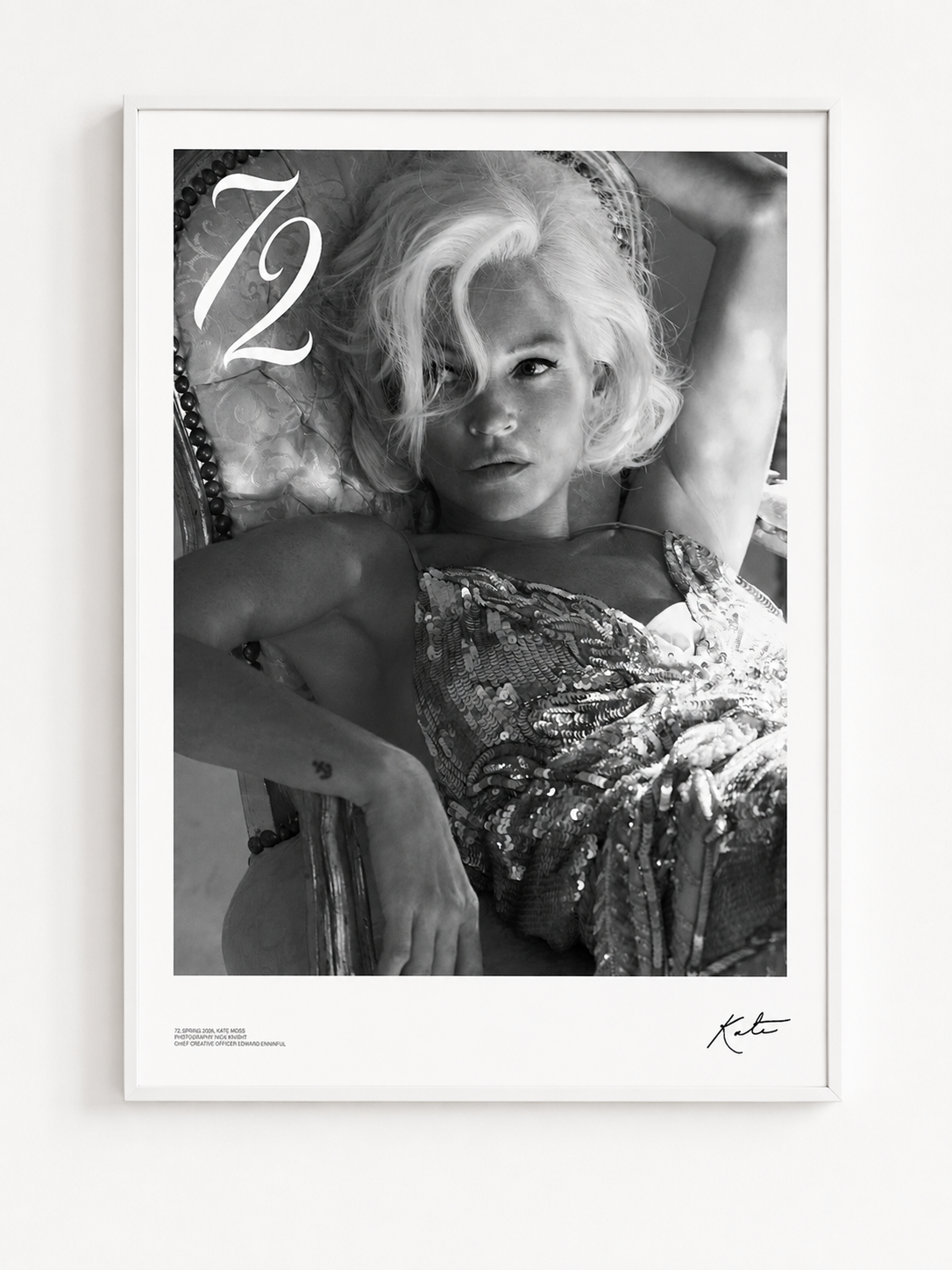 In support of charity Breakthrough T1D, EE72 launches an exclusive poster of 72 cover star Kate Moss